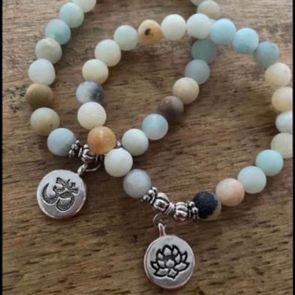 Beautiful semi precious stone yoga bracelets for sale - Picture 3 of 3